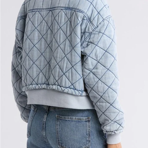 Blank NYC Sun Bleached Bomber Jacket - Picture 2 of 7